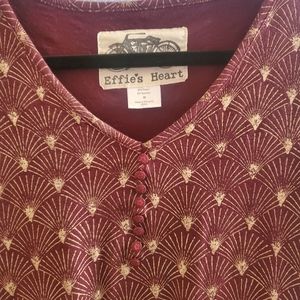 Effie's Heart Maroon Tunic/Short Dress